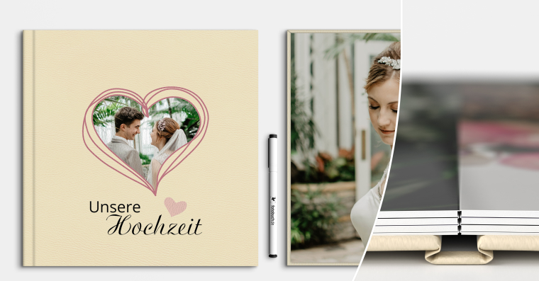 Exklusives LayFlat PRO Fotobuch erstellen mit UV-Druck 21x21 cm