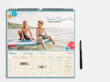 Fotokalender gestalten 30x30 cm (quadratisch)
