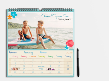 Fotokalender gestalten 30x30 cm (quadratisch)
