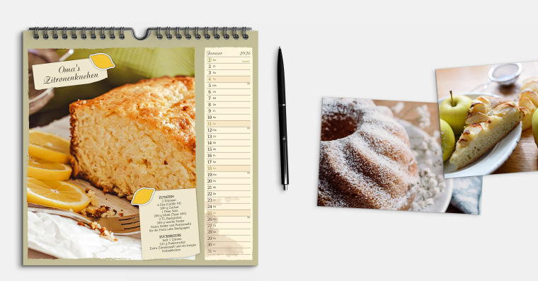 Fotokalender gestalten 21x21 cm