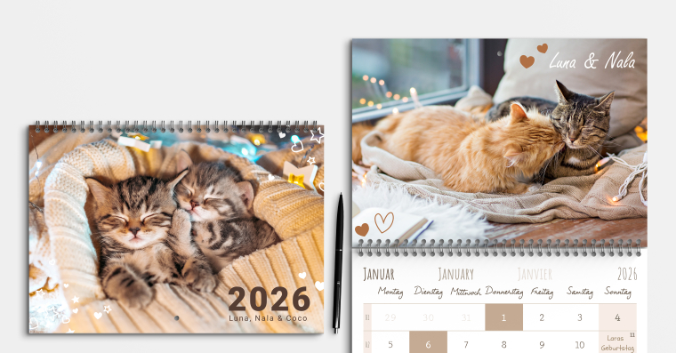 Duplex Fotokalender gestalten DIN A4