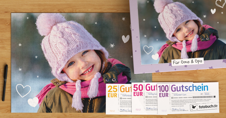 Geschenkgutscheine Fotopuzzle bestellen