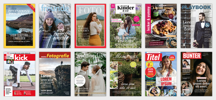 Kostenlose Magazin-Vorlagen für DESIGNER 3