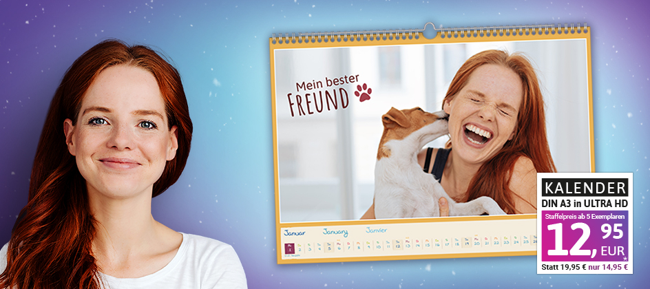 Fotokalender DIN A3 gestalten und bestellen | CHIP Fotobuch Testsieger 2026 | TIPA World Photo Award Gewinner