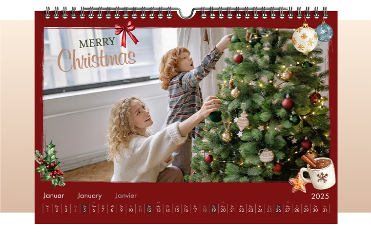 Fotokalender mit Chistmas Sheets