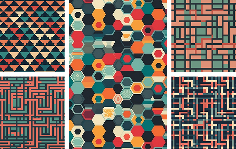 DESIGNER 3 Füllung Geometric