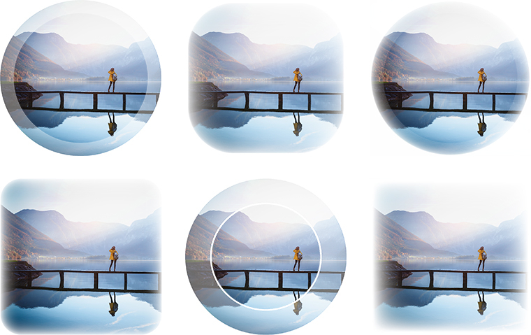 DESIGNER 3 Masken All sides - round