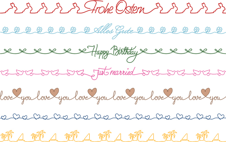 DESIGNER 3 Linienstile Message