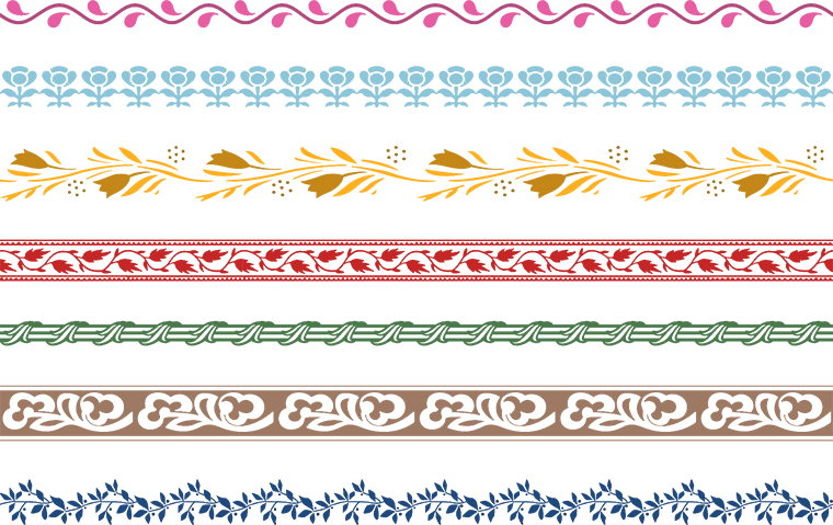 DESIGNER 3 Linienstile Floral
