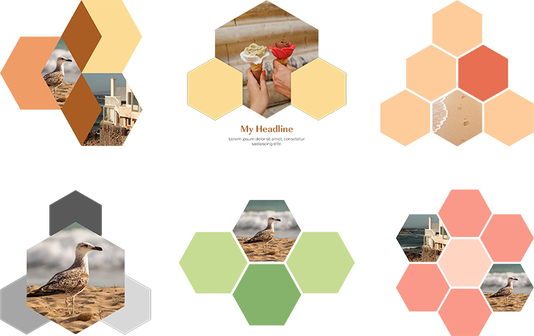 Artwork Kollektion Hexagon