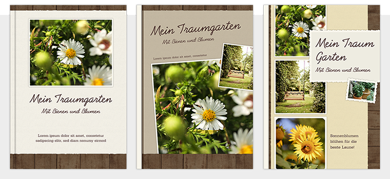 PRO Cover Varianten der Fotobuch Vorlage Album 01 