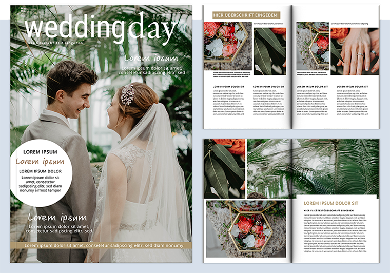 PRO Vorlage Magazin weddingday
