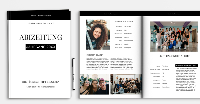 Abizeitung PRO Vorlagen gratis