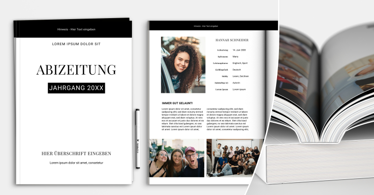 Abizeitung erstellen mit Softcover DIN A4