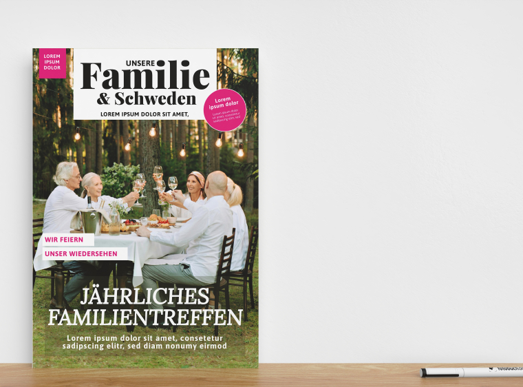 Fotozeitung DIN A4 mit eigenen Fotos und Text erstellen