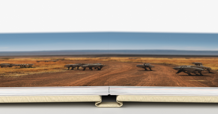 LayFlat Fotobuch DIN A4 quer mit eigenen Fotos erstellen 