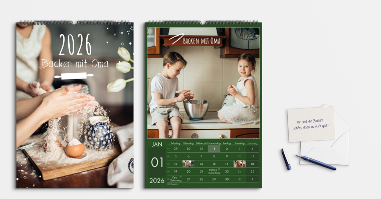 Fotokalender gestalten DIN A3 Hochformat