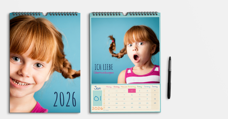 Fotokalender gestalten DIN A4 hoch