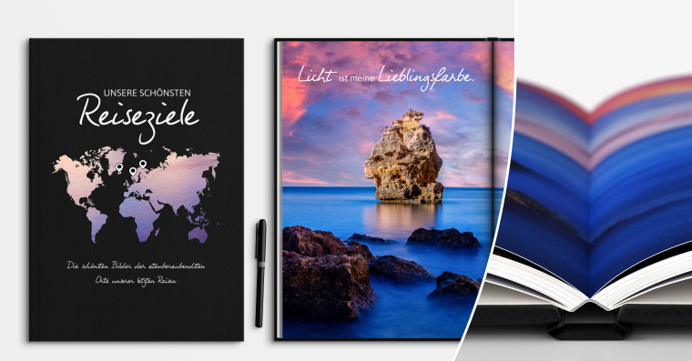 LayFlat Fotobuch erstellen mit UV-Druck DIN A4 hoch
