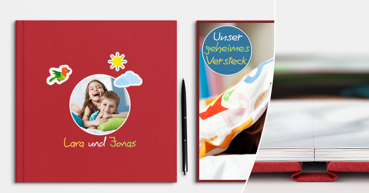 LayFlat Fotobuch erstellen 21x21 cm mit Hardcover UV-Druck