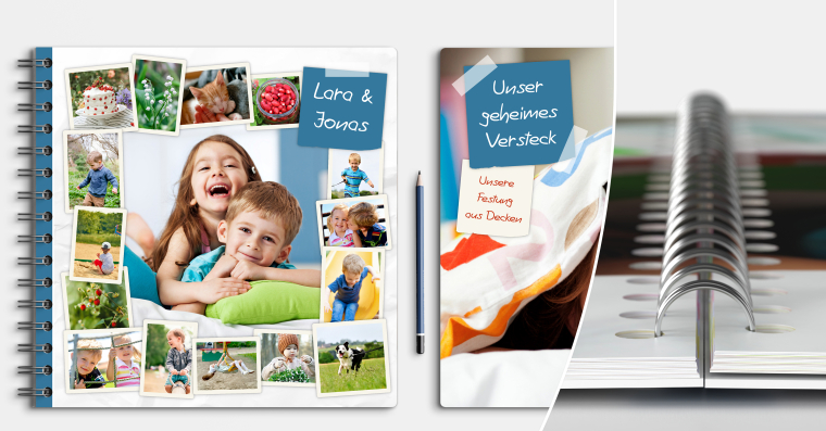 Fotobuch erstellen mit Ringbindung 21x21