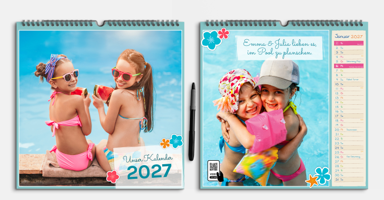 Fotokalender gestalten 30x30 cm