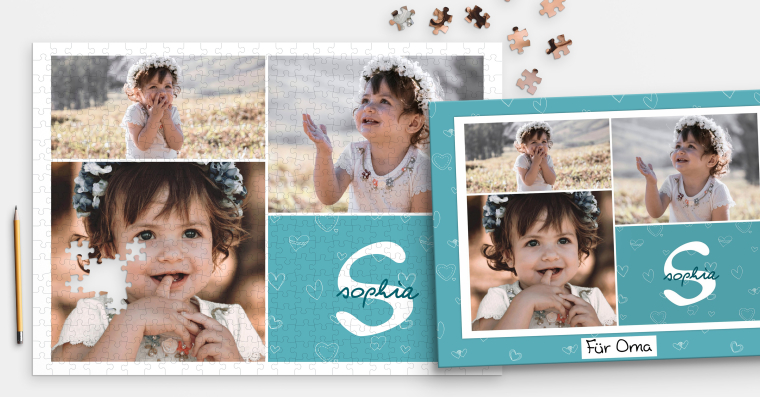 Fotopuzzle mit 500 Teilen inklusive Schachtel